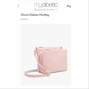 MYABETIC PURSE. bubble gum pink Diabetic essential